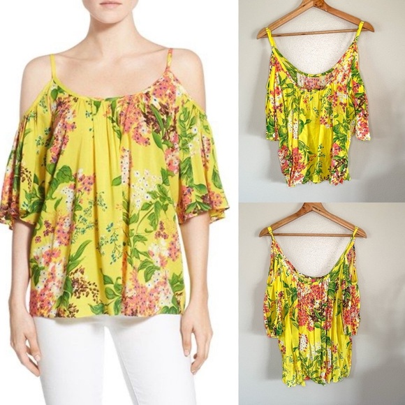 Plenty by Tracy Reese | Anthropologie Tropical Floral Print Top - Picture 1 of 12